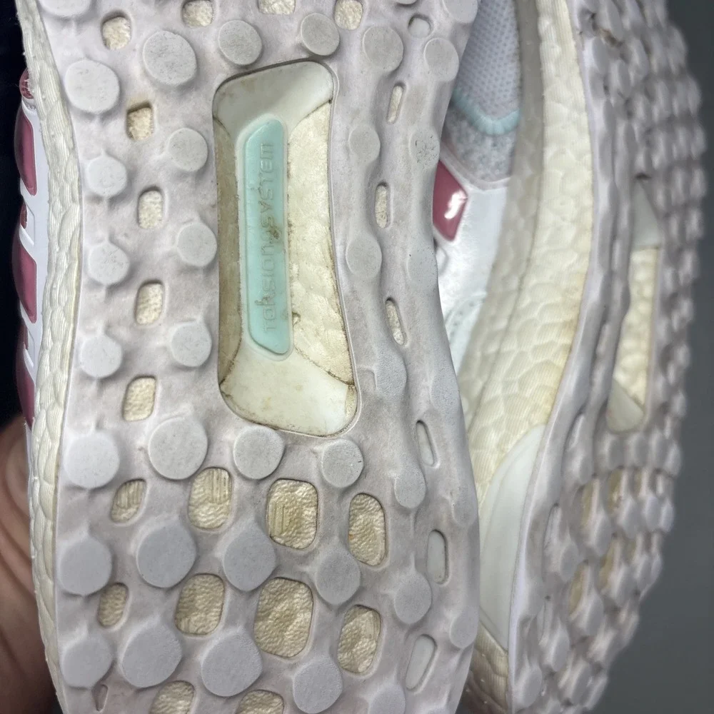 Adidas Ultra Boost 1.0 Cloud 8.5 White Bliss Pink Lucid Lemon Running Sneakers